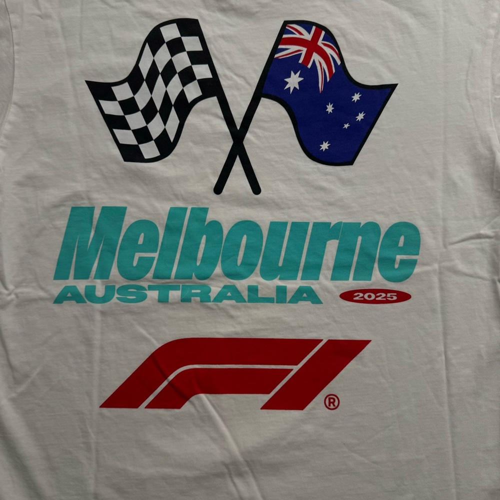 PacSun Formula 1 Melbourne Australia 2025 Official Licensed Shirt White Size L - Picture 7 of 8